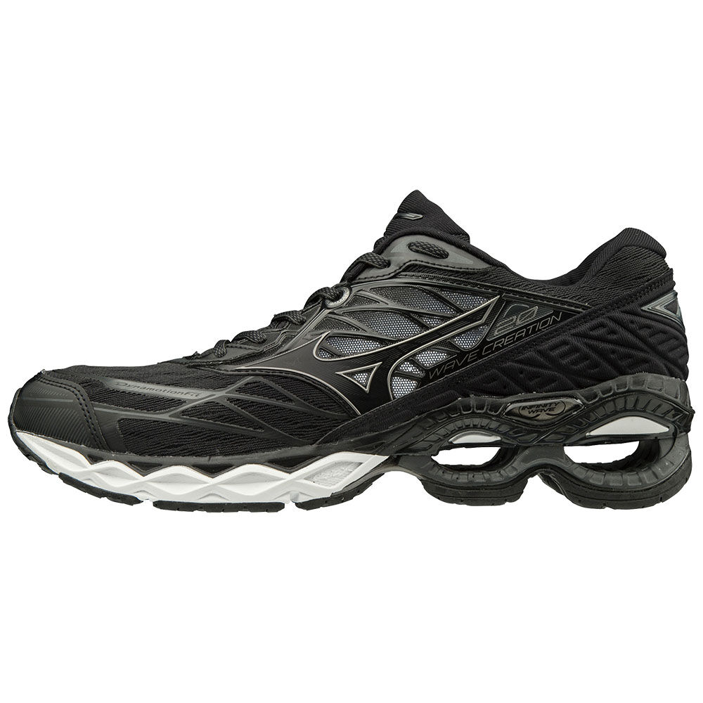 Zapatillas Running Mizuno WAVE CREATION 20 Hombre Negras/Gris Oscuro Comprar HLDT-14782